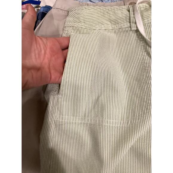 Talbots Womens Skirt Size 10 Green Seersucker Classic Preppy Cotton Summer - Picture 5 of 8